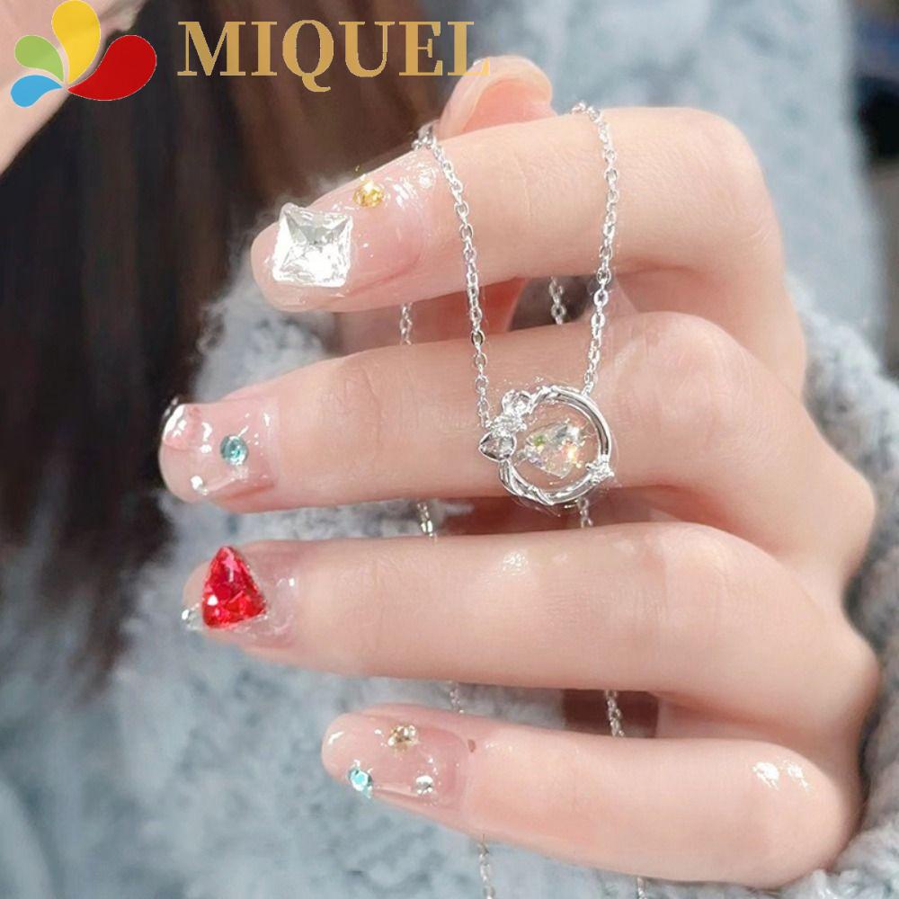 Dây Chuyền Mạ Vàng 2K Mặt Hình Nơ Đính Đá Nhiều Màu Sắc|Vòng Cổ Choker Thời Trang Cá Tính