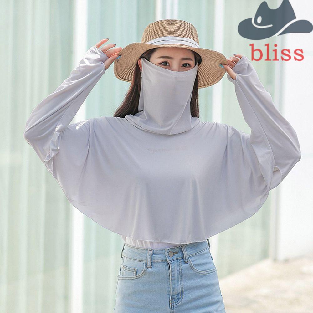 Găng Tay Chống Nắng Bằng Lụa Lạnh Màu Trơn Kèm Khẩu Trang Chống Tia UV