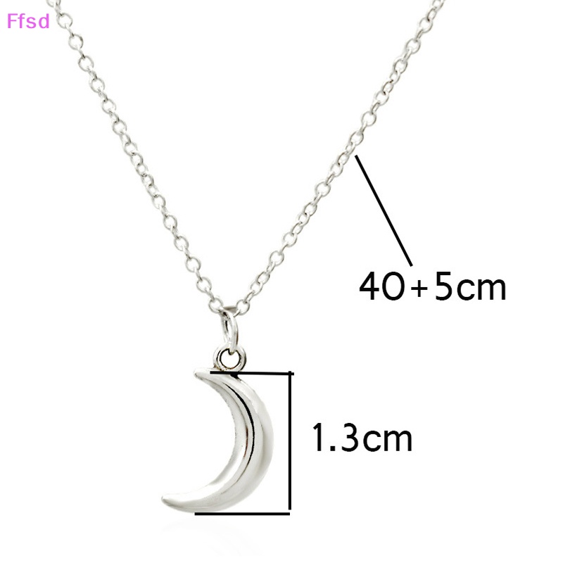 Vòng cổ Choker Kim Loại Mặt Trăng Màu Bạc Phong Cách Bohemia Dễ Thương Cho Nữ