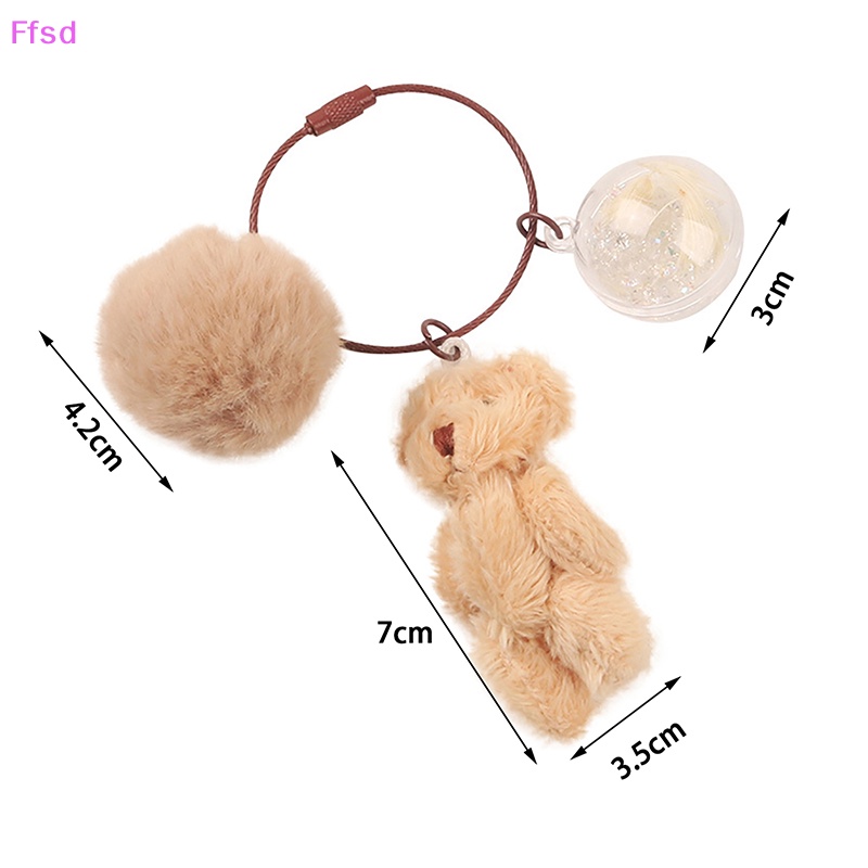 {Ffsd} Móc Khóa Thỏ Nhồi Bông Dễ Thương Trang Trí Túi Xách / Quà Tặng Sinh Nhật Bán Chạy Cho Bé Gái