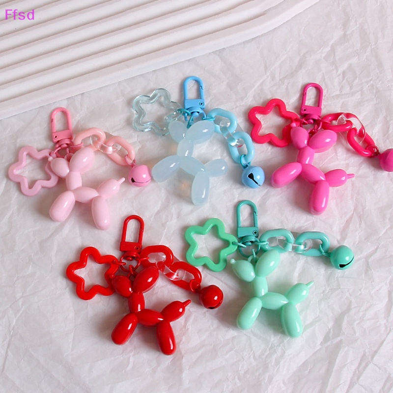 {Ffsd} 1 Móc Khóa Hình Chú Chó Hoạt Hình Màu Kẹo Dễ Thương Dành Cho Bạn Nữ * Bán Chạy