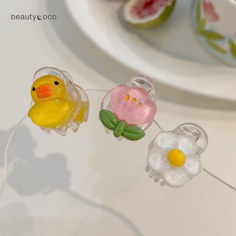 Beautycoco🍊Kẹp Tóc Cỡ Nhỏ Họa Tiết Hoạt Hình Dễ Thương Thời Trang Mùa Hè Cho Bé Gái