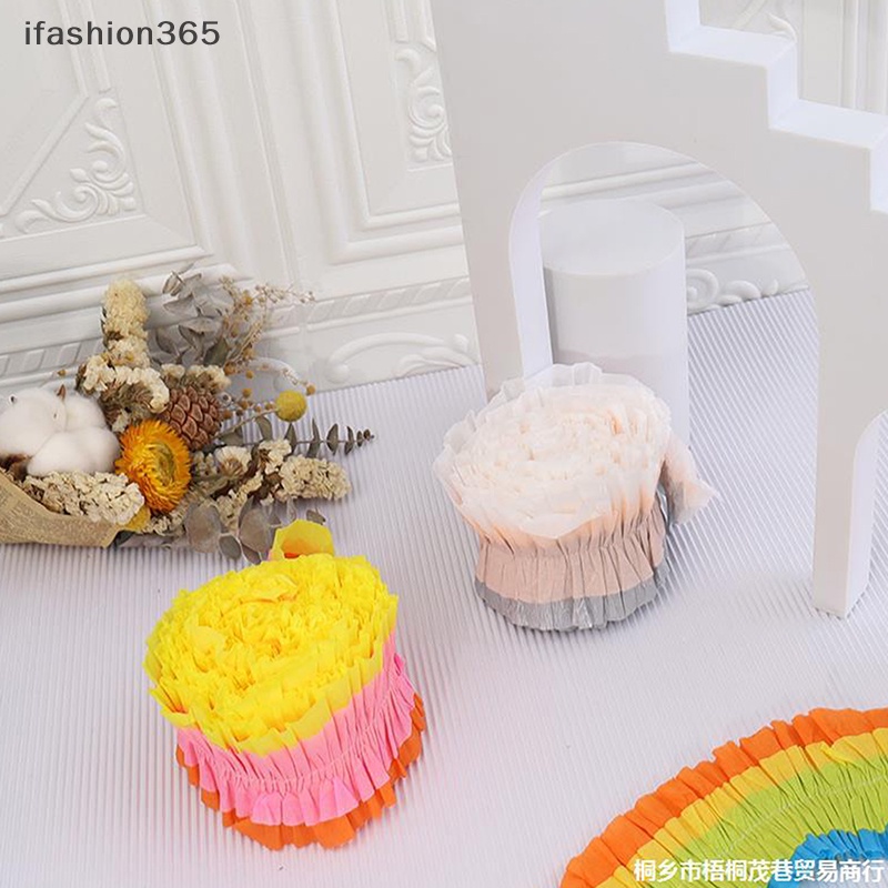 Cuộn Giấy Crepe Đầy Màu Sắc 3M ifashion365 Dùng Trang Trí Tiệc Cưới / Sinh Nhật / Giáng Sinh