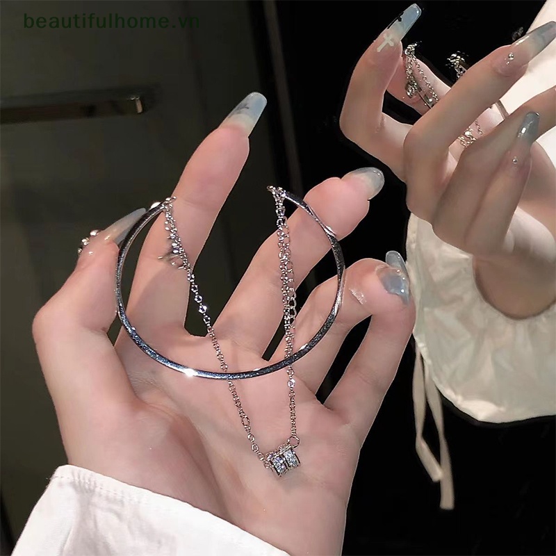 [beautifulhome] Vòng Đeo Tay Hai Lớp Dạng Chuỗi Tua Rua Khí Chất Ngọt Ngào Dễ Phối Đồ [beauty]