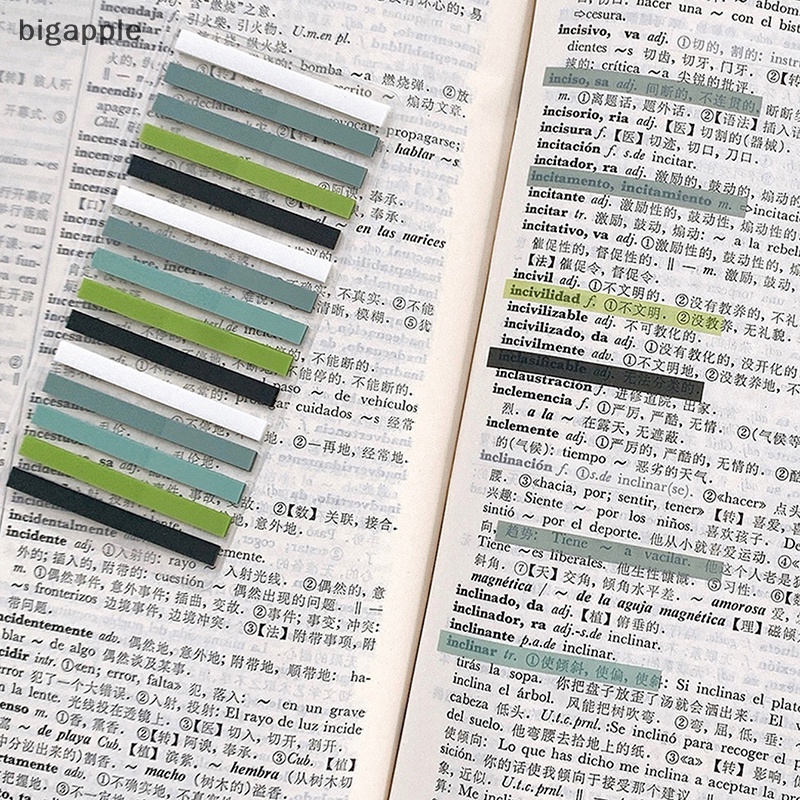 Bộ 300 Miếng Dán Ghi Chú Họa Tiết Lá Cờ Màu Dạ Quang Siêu Mỏng Tiện Dụng Cho Văn Phòng / Trường Học