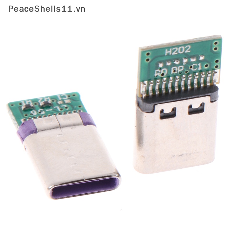 Bộ 5 Đầu Nối Chuyển Đổi Dây Điện Và Dây Cáp Hỗ Trợ PCB USB 3.1 Type C 12 / 24 Chất Lượng Cao