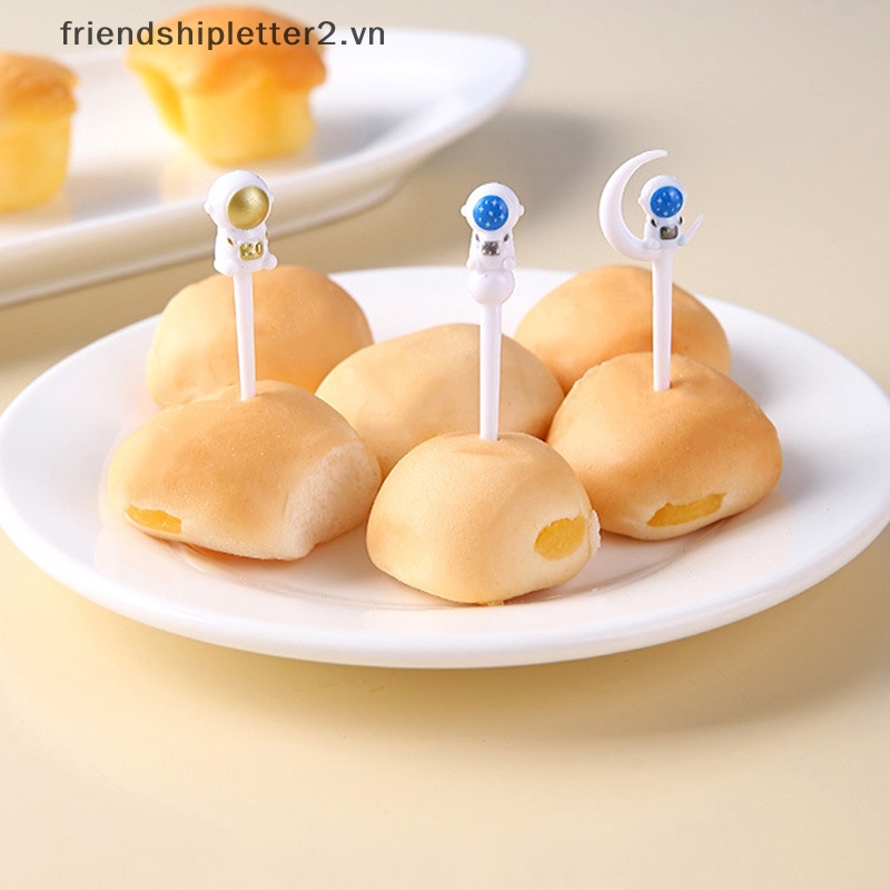 Bộ 8 Nĩa Ăn Trái Cây / Trái Cây / Thức Ăn Mini Hình Động Vật Trang Trí Cho Bé