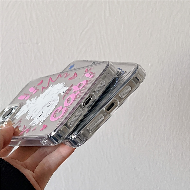 Ốp Điện Thoại Silicon Mềm Chống Sốc Tráng Gương Hình Mèo Hoạt Hình Thời Trang Cho iPhone 14 13 12 11 Pro Max 14 Plus