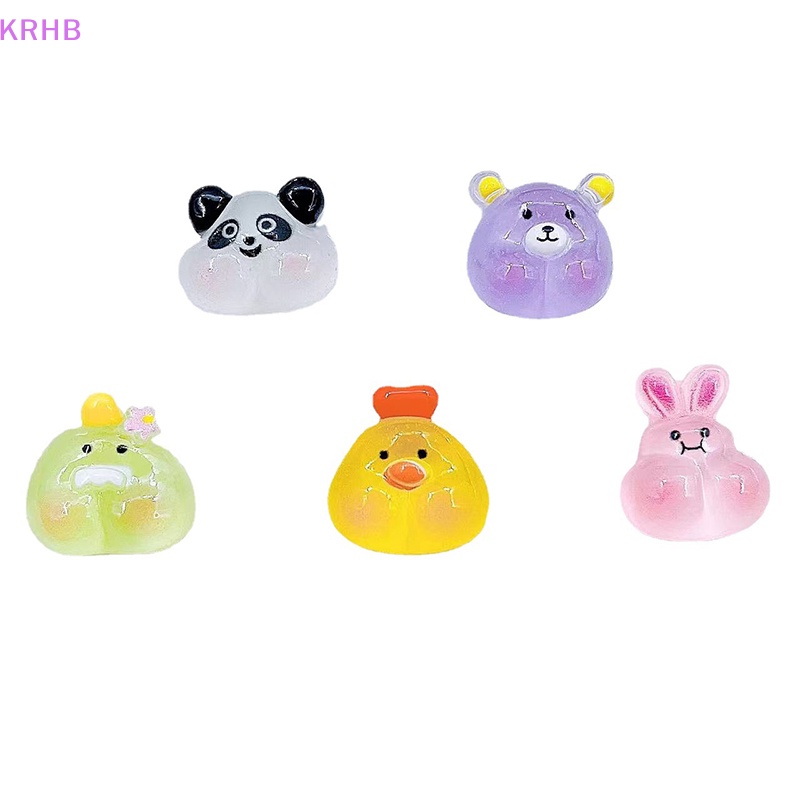 Set 10 Kẹp Tóc Nhựa Trong Suốt Hình Động Vật Phát Quang Độc Đáo Cho Bé Mới