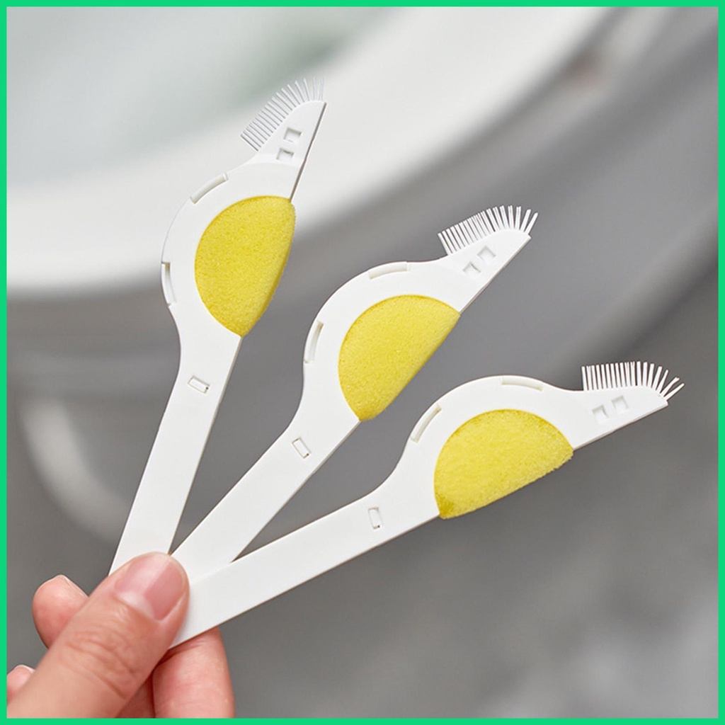 Bộ 3 Bàn Chải Nhỏ Làm Sạch Rãnh Nhà Vệ Sinh Đa Năng Linh Hoạt