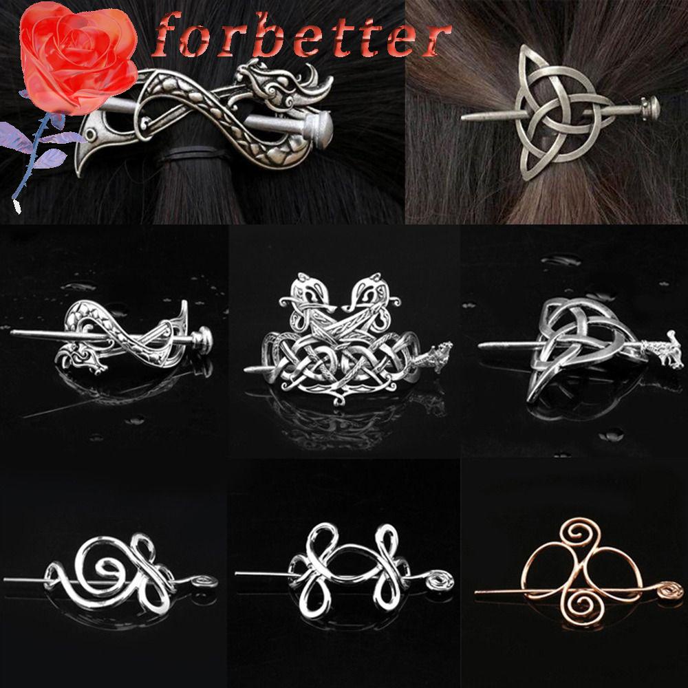 Kẹp Tóc Đuôi Ngựa Bằng Kim Loại Kiểu Cổ Điển Đơn Giản Cho Nữ