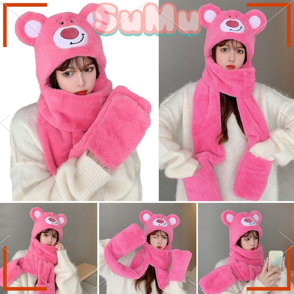 Mũ Len Trùm Đầu Chống Gió Giữ Ấm Cho Nữ