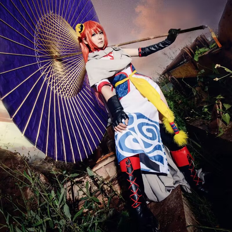 Đầm Sườn Xám Hóa Trang Nhân Vật Gintama Kagura