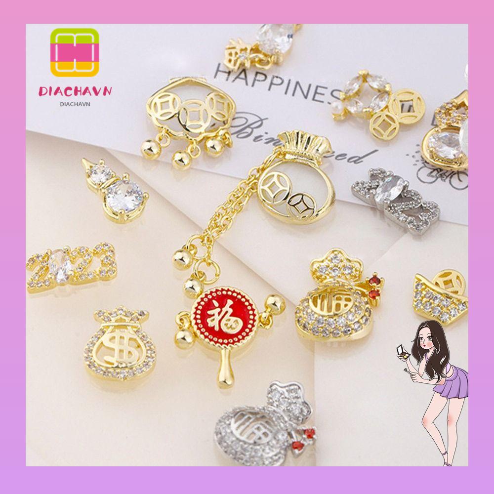 Bộ 5 Hình Dán Trang Trí Móng Tay Hình Thỏ Xinh Xắn|Phụ Kiện Trang Trí Móng Tay Sang Trọng