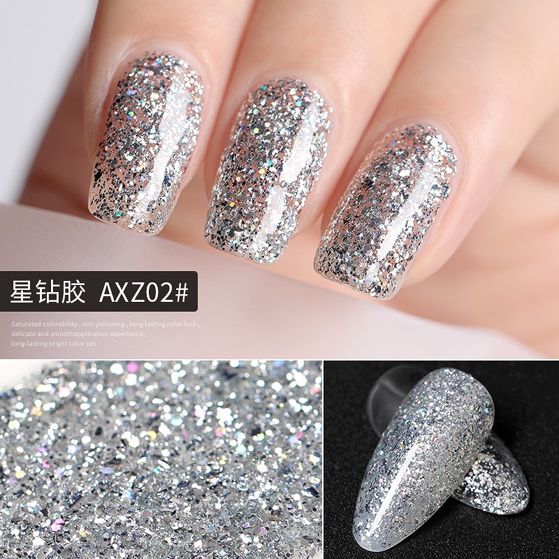 Sơn Gel AS mẫu mới chai đỏ mã AXZ chính hãng sơn móng tay chai 15ml