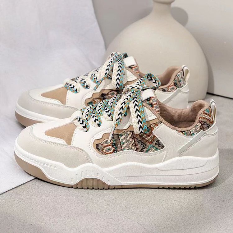 Giày Thể Thao Đế Dày Màu Sắc Nổi Bật Phong Cách retro Cho Nữ