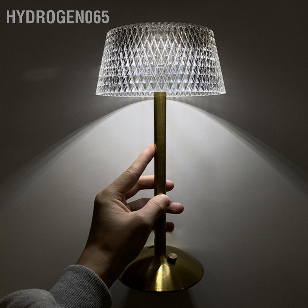 Hydrogen065 Đèn Bàn Acrylic Ngủ LED Mờ Vô Cấp Kèm Cáp USB Dành Cho Trẻ Em Phòng Mẫu Giáo Đầu Giường