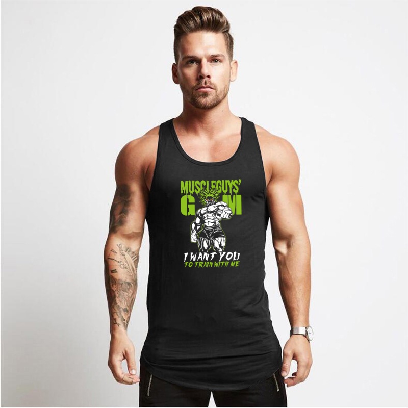 Áo Thun Sát Nách Ôm Dáng Bằng Vải Cotton Thời Trang Mùa Hè Cho Nam