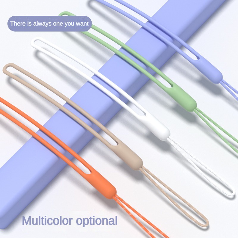 Dây Đeo Cổ Tay Bằng Silicon Dẻo Màu Sắc Ngọt Ngào Co Giãn Tốt Chống Rơi Tiện Dụng Cho Điện Thoại