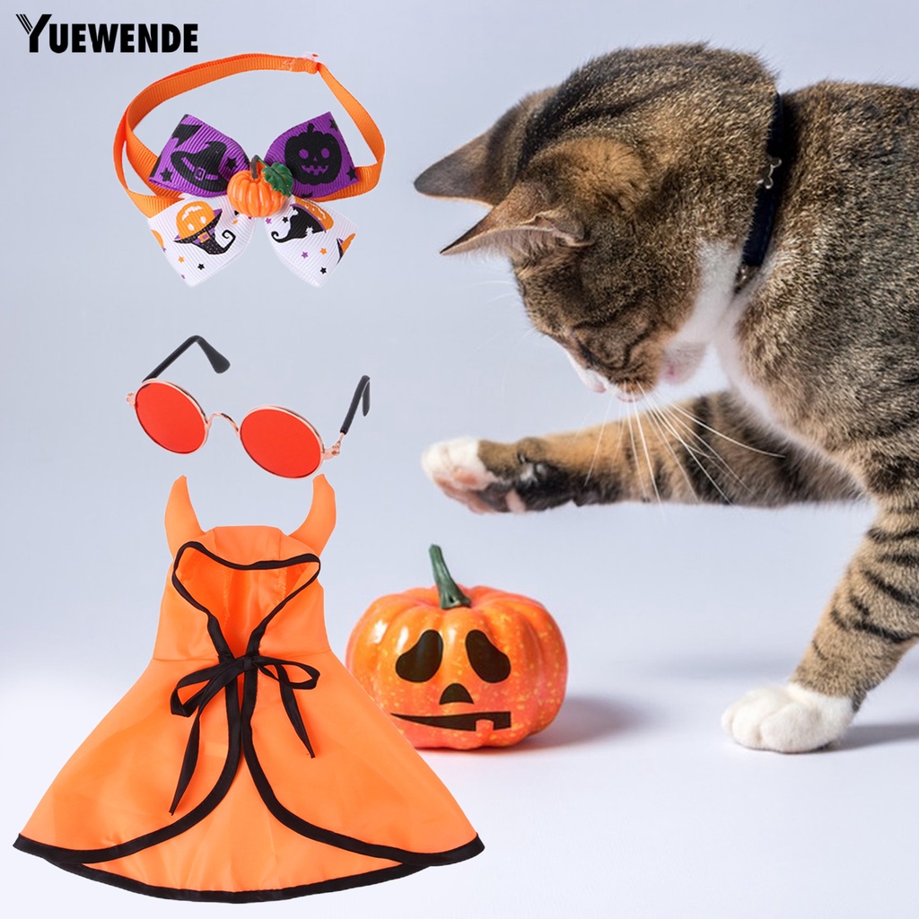 1 Bộ Áo Choàng Polyester Không Gây Kích Ứng Màu Sắc Tươi Sáng Kèm Kính Bảo Hộ Cho Thú Cưng