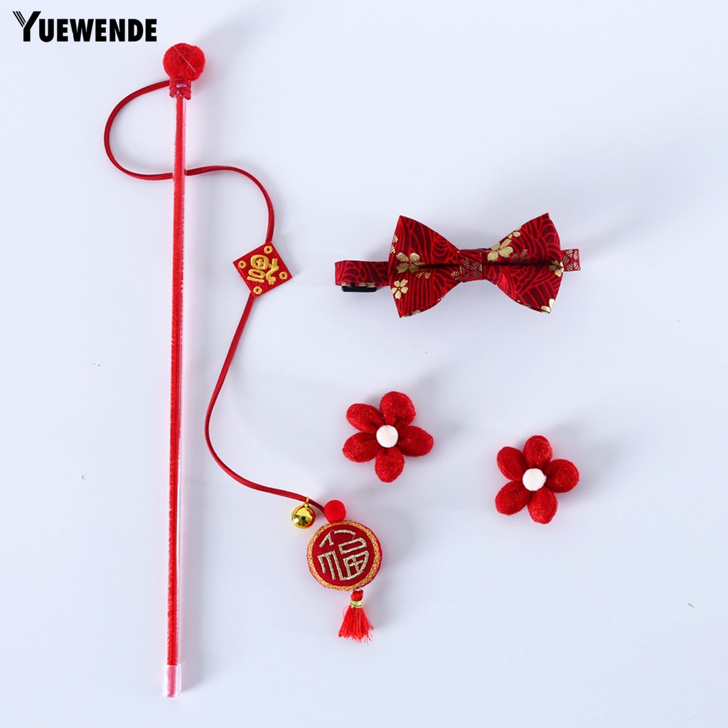 Set 3 Vòng Đeo Cổ Thời Trang Năm Mới Xinh Xắn Dành Cho Thú Cưng