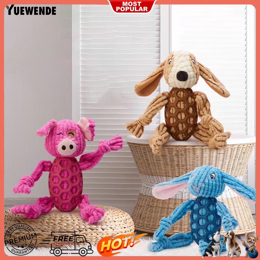 Yq.e Đồ Chơi Gặm Nhai Cỡ Nhỏ / Vừa / Lớn Bằng Giấy Chống Cắn Họa Tiết Hoạt Hình Cảm Xúc Thoải Mái Cho Thú Cưng