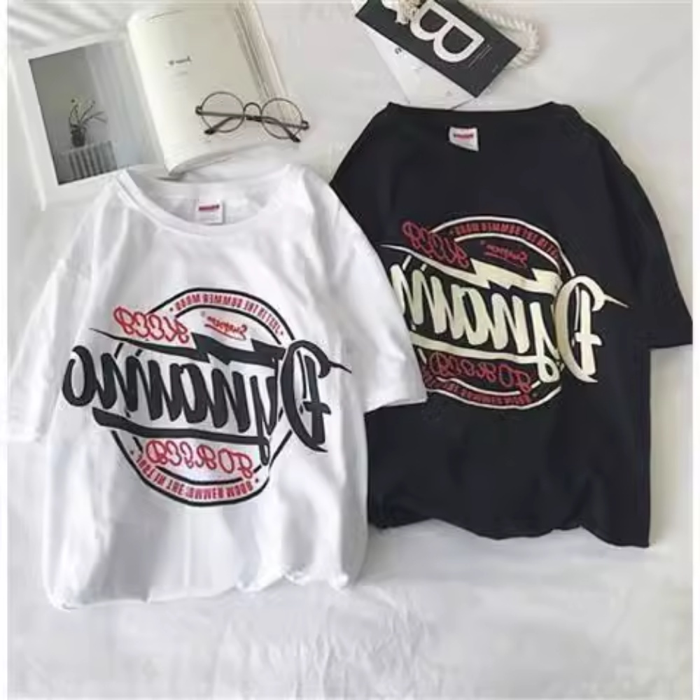 Áo Thun Tay Ngắn Dáng Rộng Phong Cách Hàn Quốc Thời Trang Mùa Hè Cho Nam