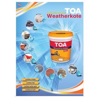 Sơn Chống thấm Toa weathercoat - màu đen