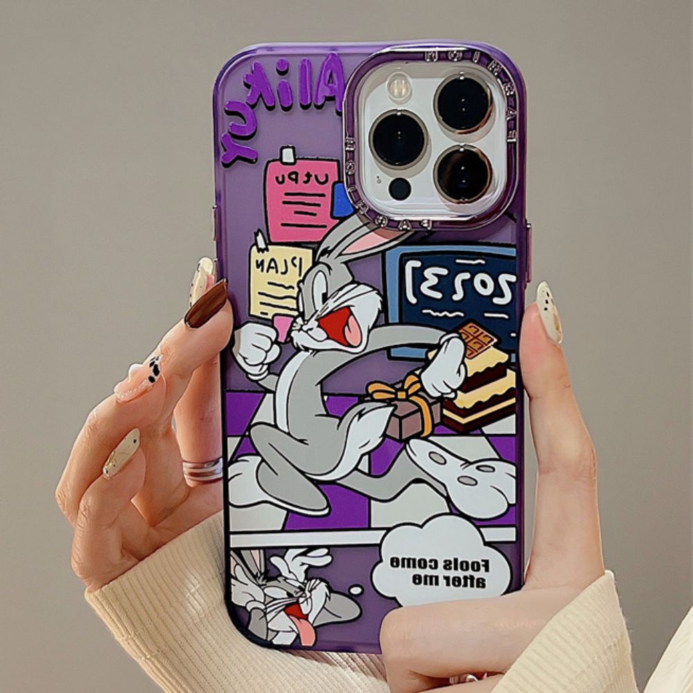 Ốp Điện Thoại Họa Tiết Hoạt Hình Bugs Bunny Cho IPhone 11 14 13 12 Pro Max XS XR 7 8 Plus