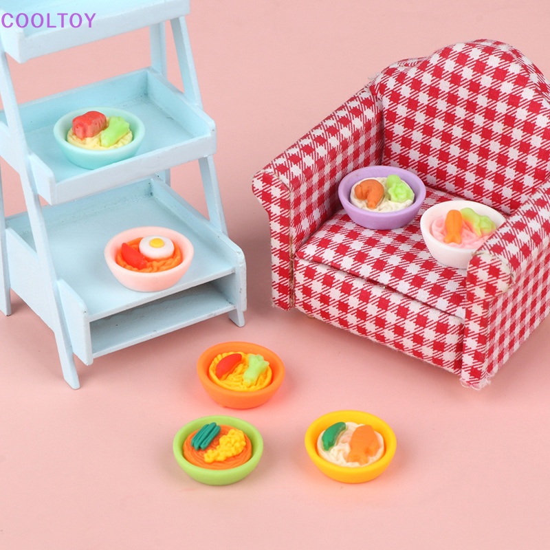 Bộ 4 Tô Mì Sợi Đồ Chơi Búp Bê Cỡ 1 / 12