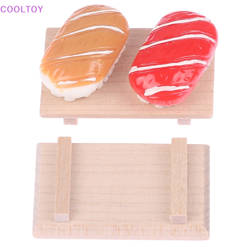 1 Bộ Dĩa Sushi Trái Cây Trang Trí Nhà Búp Bê Tỉ Lệ 1: 12