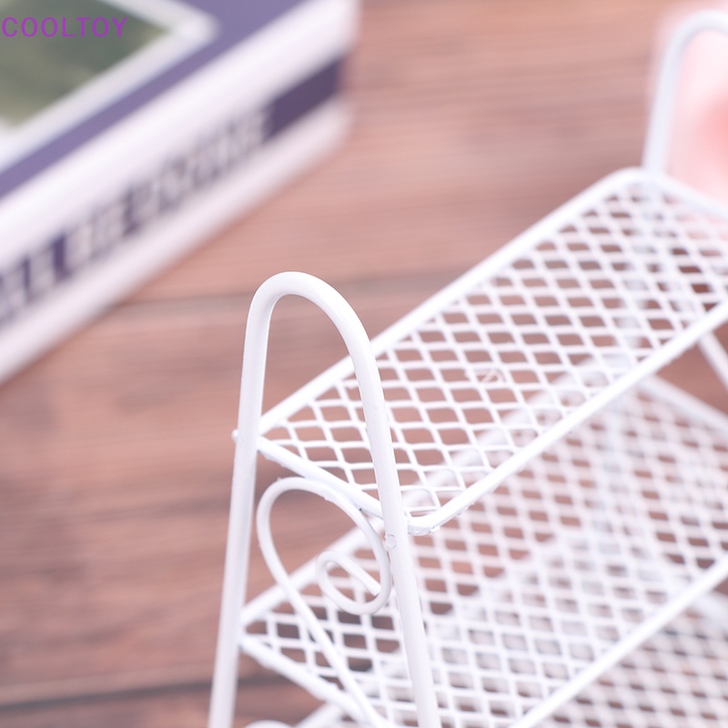 1 Mô Hình Kệ Sắt Mini Có Giá Đỡ Trang Trí Nhà Búp Bê Tỉ Lệ 1: 12