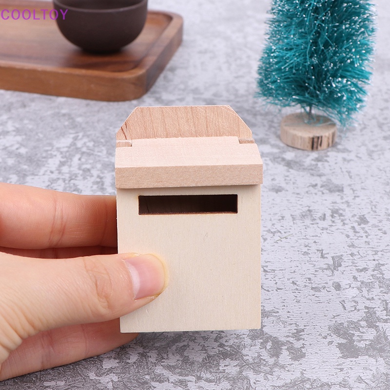 Hộp Thư Gỗ Mini Tỷ Lệ 1: 12 Dùng Trang Trí Nhà Búp Bê DIY