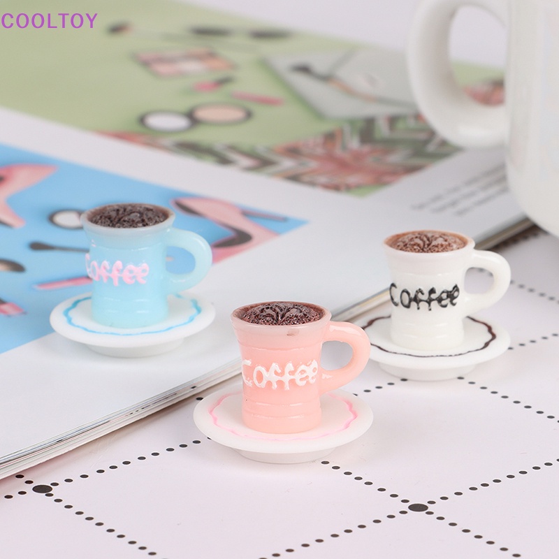 Bộ Tách Uống Cà Phê Đồ Chơi Búp Bê Cỡ 1 / 12