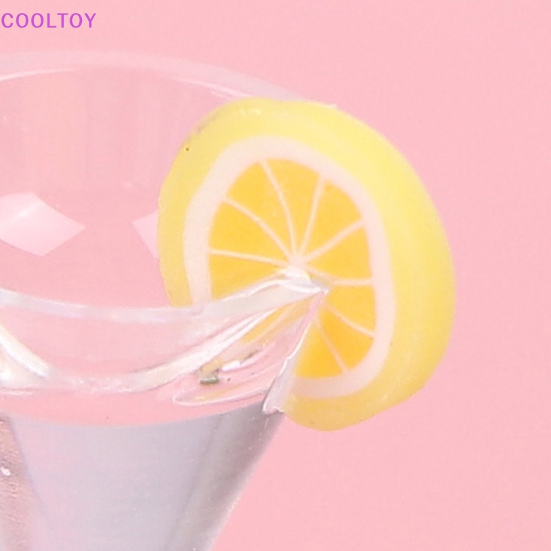 Set 2 Ly Nước Ép Trái Cây Mini Tỉ Lệ 1: 12 Trang Trí Nhà Búp Bê