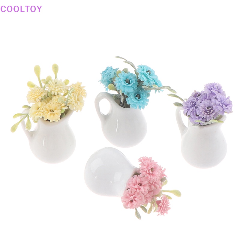 Chậu Hoa Trang Trí Nhà Búp Bê Tỉ Lệ 1: 12