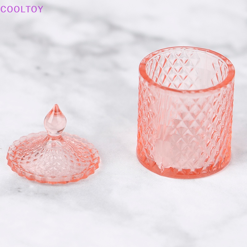 Set 3 Lọ Kẹo Trong Suốt Trang Trí Nhà Búp Bê Tỉ Lệ 1: 12