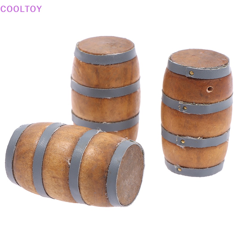 Mô Hình Thùng Rượu Mini Tỉ Lệ 1: 12 Dùng Để Trang Trí Nhà Búp Bê