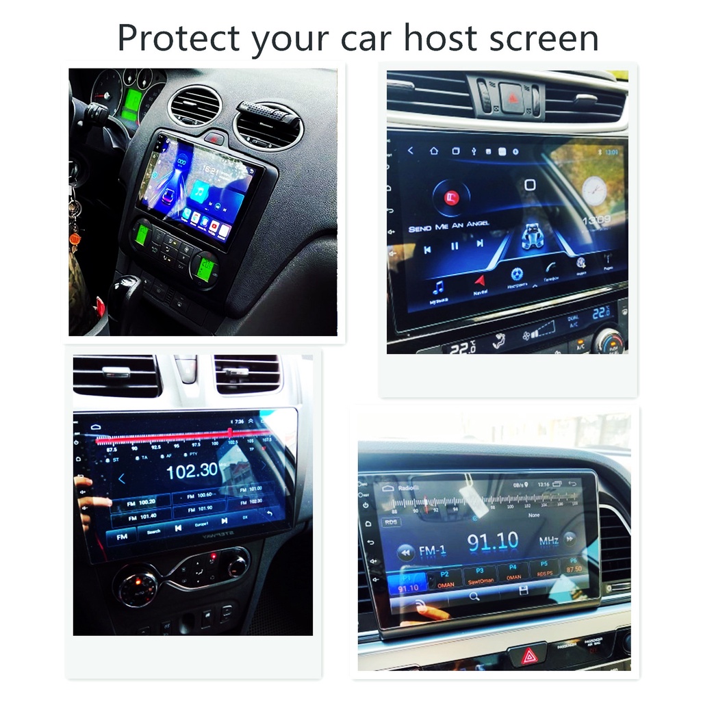 Miếng Dán Kính Cường Lực Bảo Vệ Màn Hình LCD 10.1 Inch Cho Xe Hơi 9