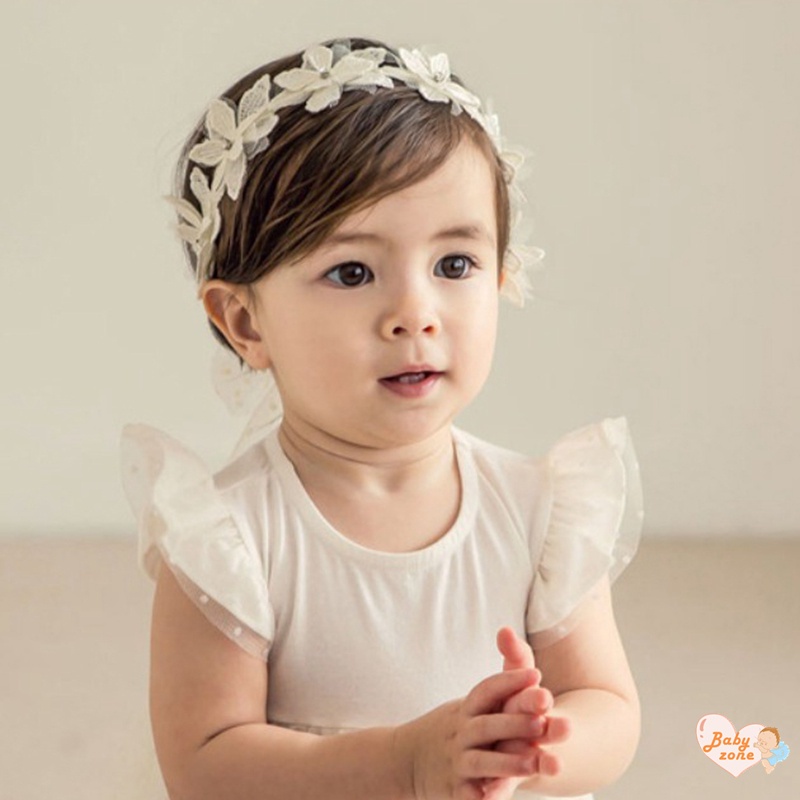 Băng Đô Ren Hoa Xinh Xắn Cho Bé Gái