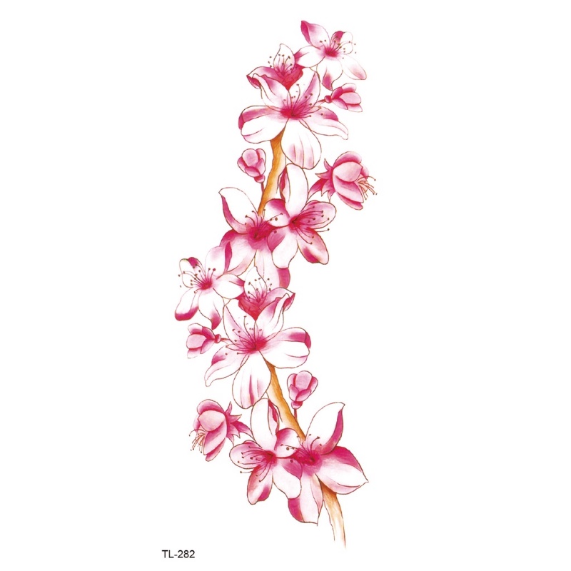 Hình Xăm Dán Tạm Thời Họa Tiết Bướm Màu Đen Chống Nước