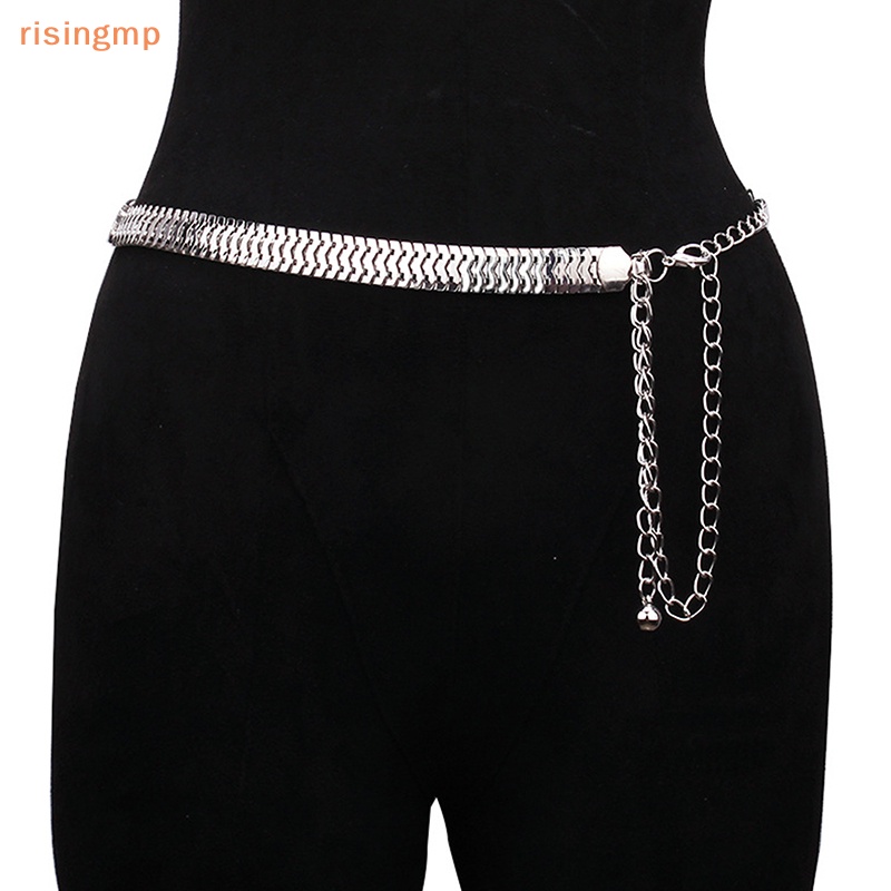 Thắt Lưng Dây Xích Bằng Kim Loại Màu Vàng Sáng Tạo Thời Trang Cho Nữ