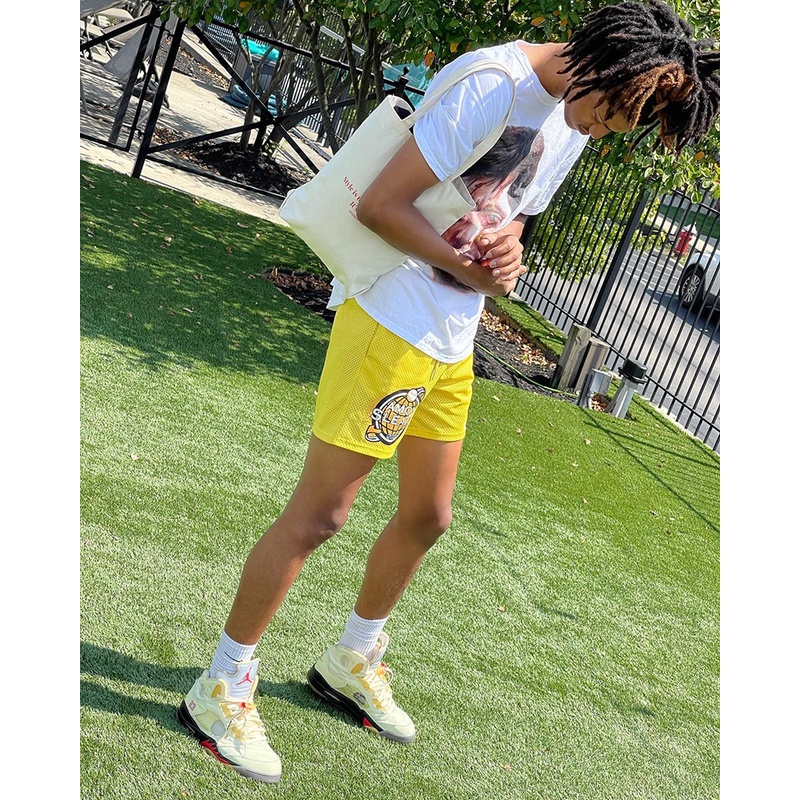 Quần Short Thể Thao Phối Lưới Thoáng Khí Nhanh Khô Thời Trang Cho Nam Và Nữ