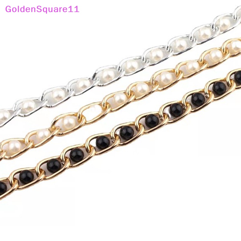 Dây Xích Kẹp Túi Xách / Hành Lý Đính Hạt Ngọc Trai Mạ Vàng Sang Trọng