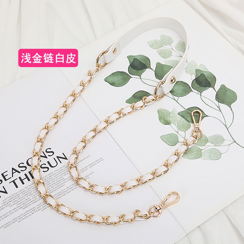 Dây Đeo Túi Xách Bằng Da Phối Dây Xích Thời Trang