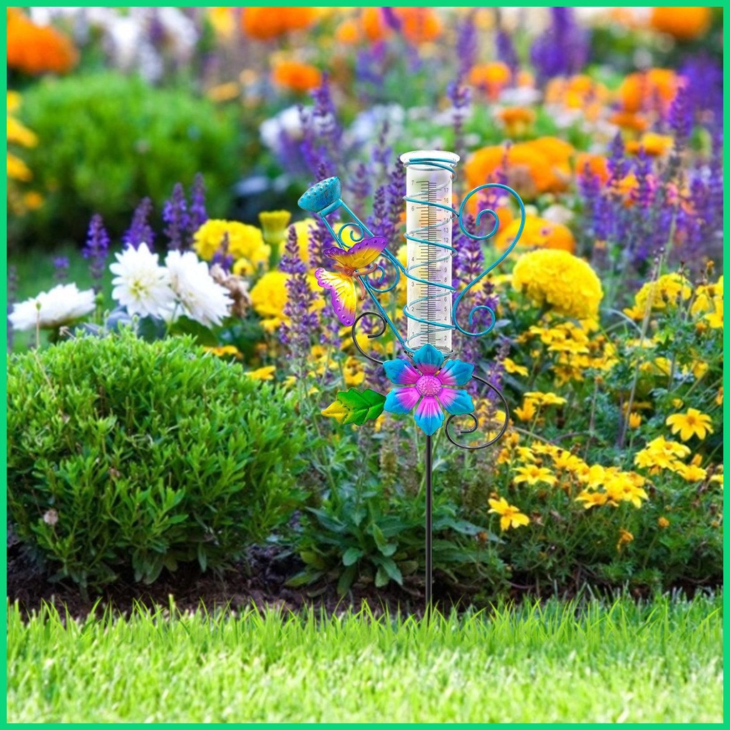 Đồng Hồ Đo Lượng Mưa Ngoài Trời Hình Dạng Đẹp Với Cọc Chống Rỉ Sét Chống Thấm Nước Mưa Rơi Vỡ Để Trang Trí Jwvn