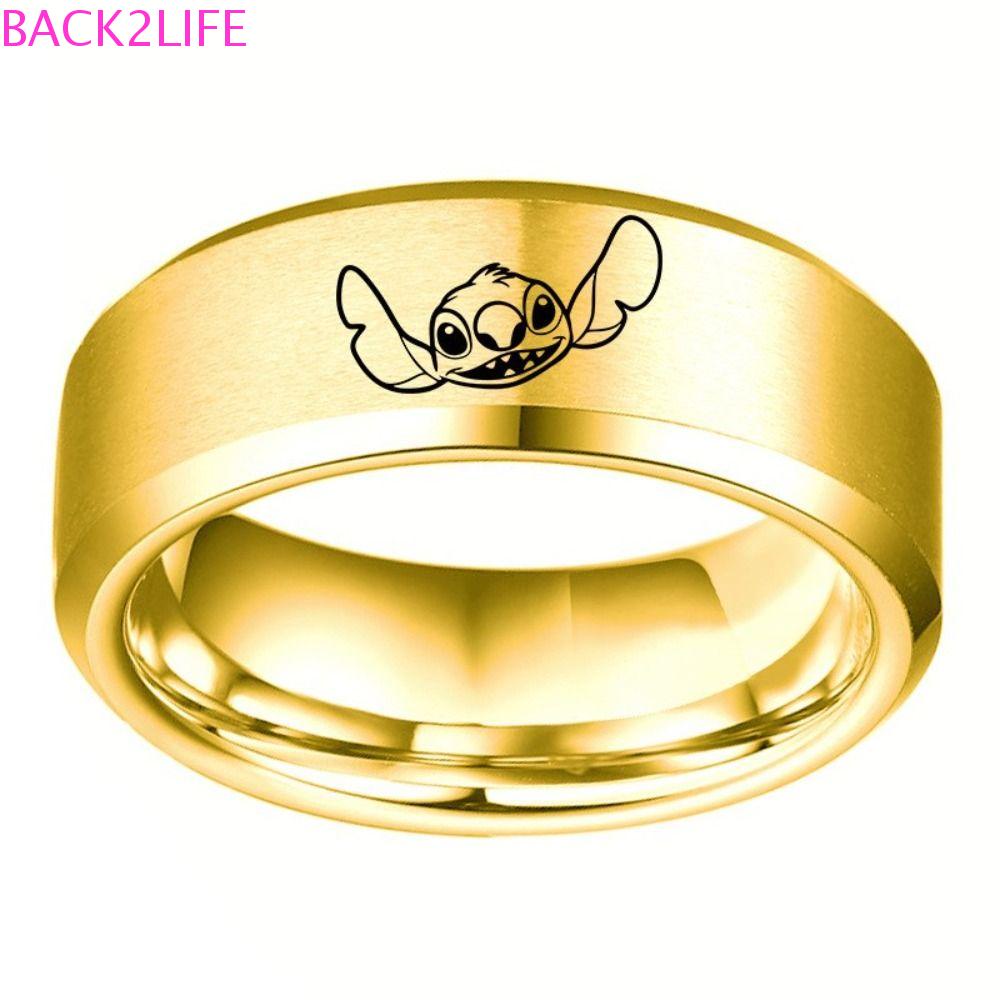 BACK2LIFE Nhẫn Hóa Trang Nhân Vật Hoạt Hình Lilo Stitch Đáng Yêu Cho Bé