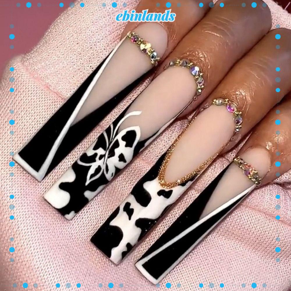 Bộ Móng Tay Giả Có Thể Tháo Rời Đầu Vuông DIY