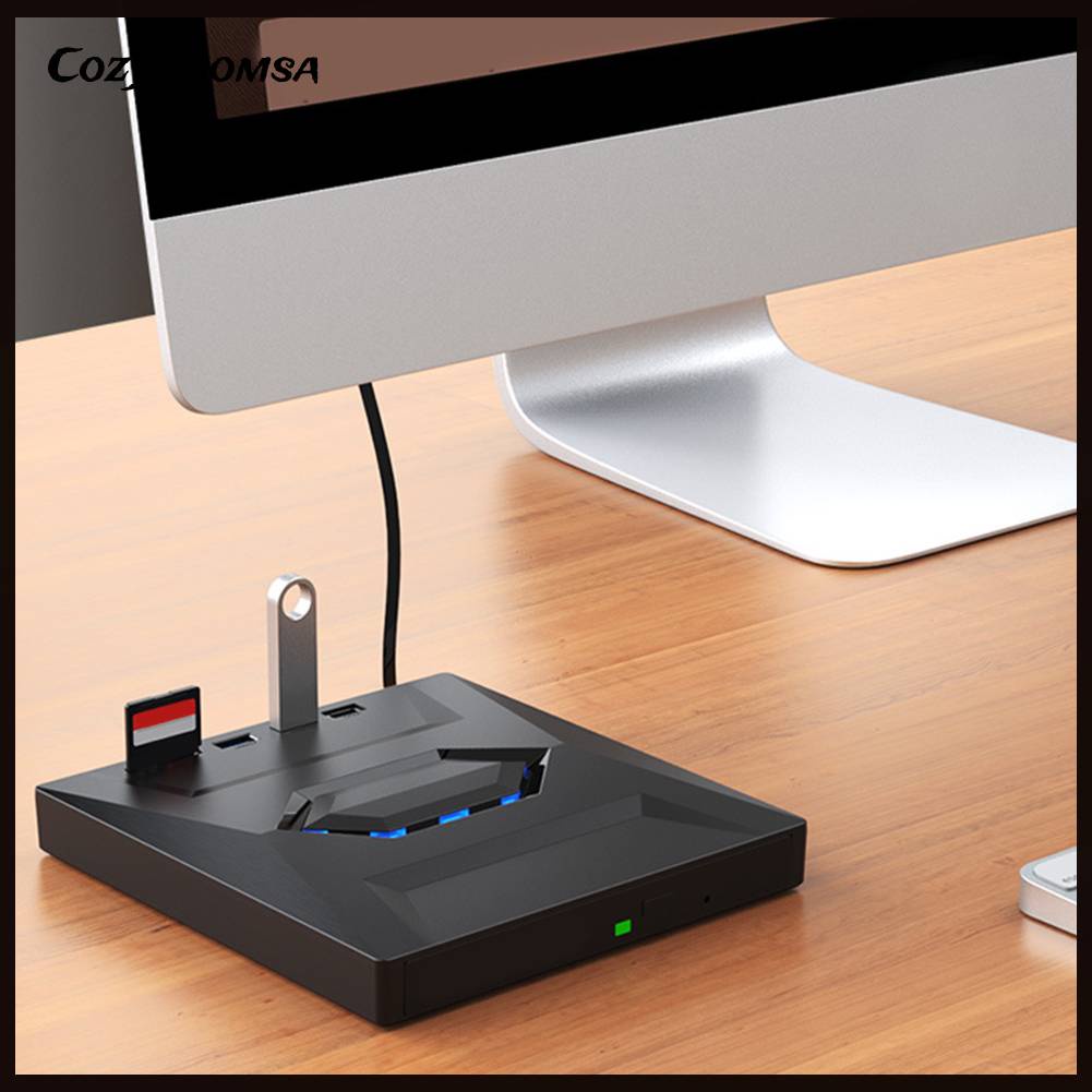 Ổ Đĩa Ghi Âm 5 Trong 1 Với Cổng USB / Type-C + SD / TF Cho Laptop Notebook PC