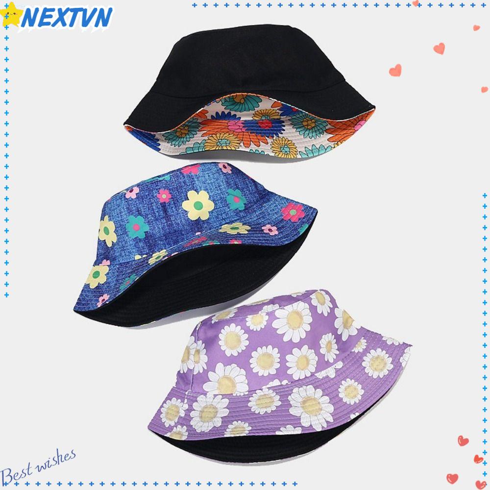 Mũ Bucket Chống Nắng In Họa Tiết Có Thể Gấp Gọn Tiện Lợi
